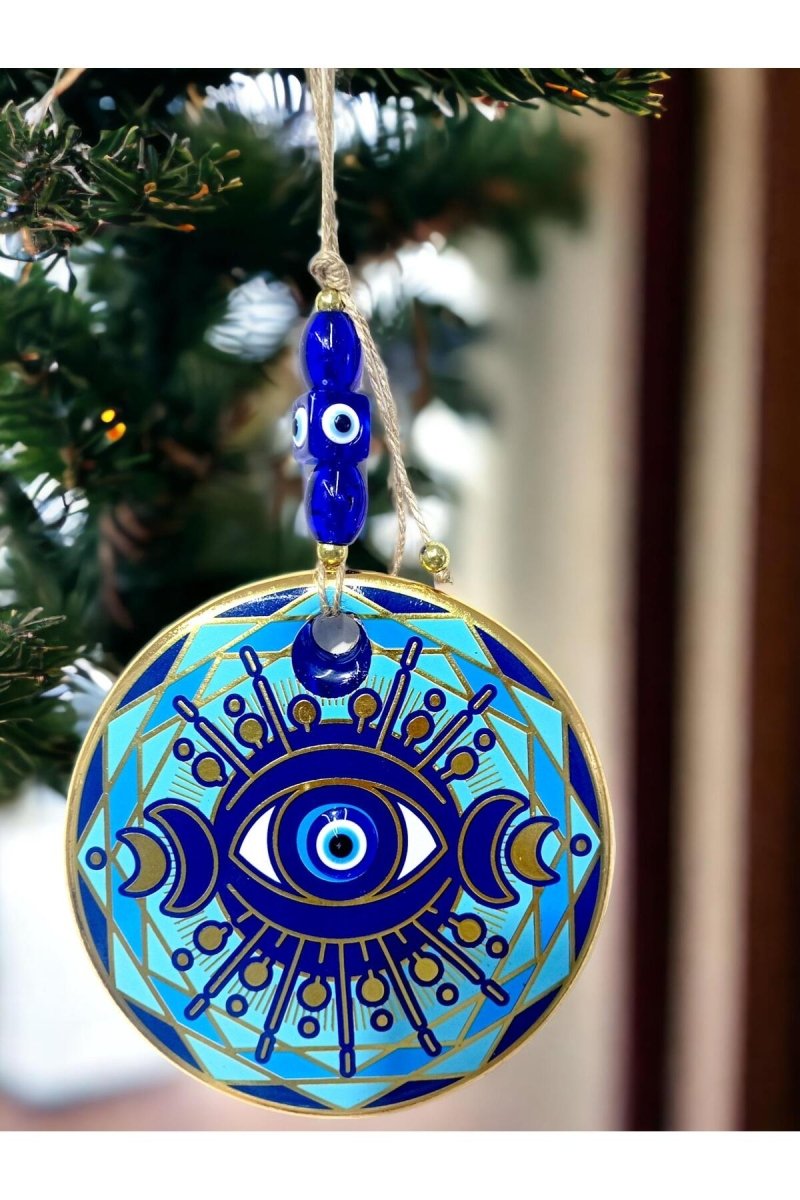 One - Eyed Pyramid Patterned Glass Wall Ornament - TryAladdin