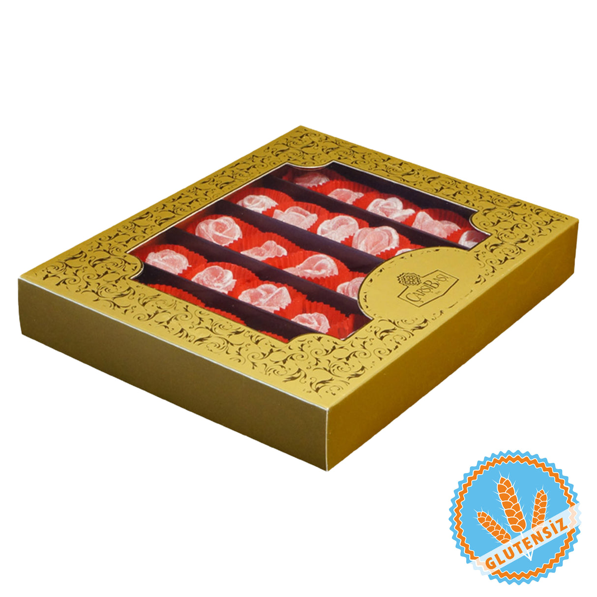 Carsibasi Premium Artisan Gluten-Free Rose Turkish Delight - 600g Gift Box
