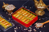 Sukru Efendi 1935 | Golden Pistachio Turkish Baklava in Gift Metal Box - TryAladdin