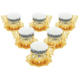 Acar | Turkish Coffee Set of Six - Sultan - Topkapi - Gold - TryAladdin