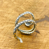 Adjustable Citrine Snake Ring - TryAladdin