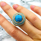 Istanbul Jewelry | Turquoise Ottoman Style Handmade Silver Set - TryAladdin