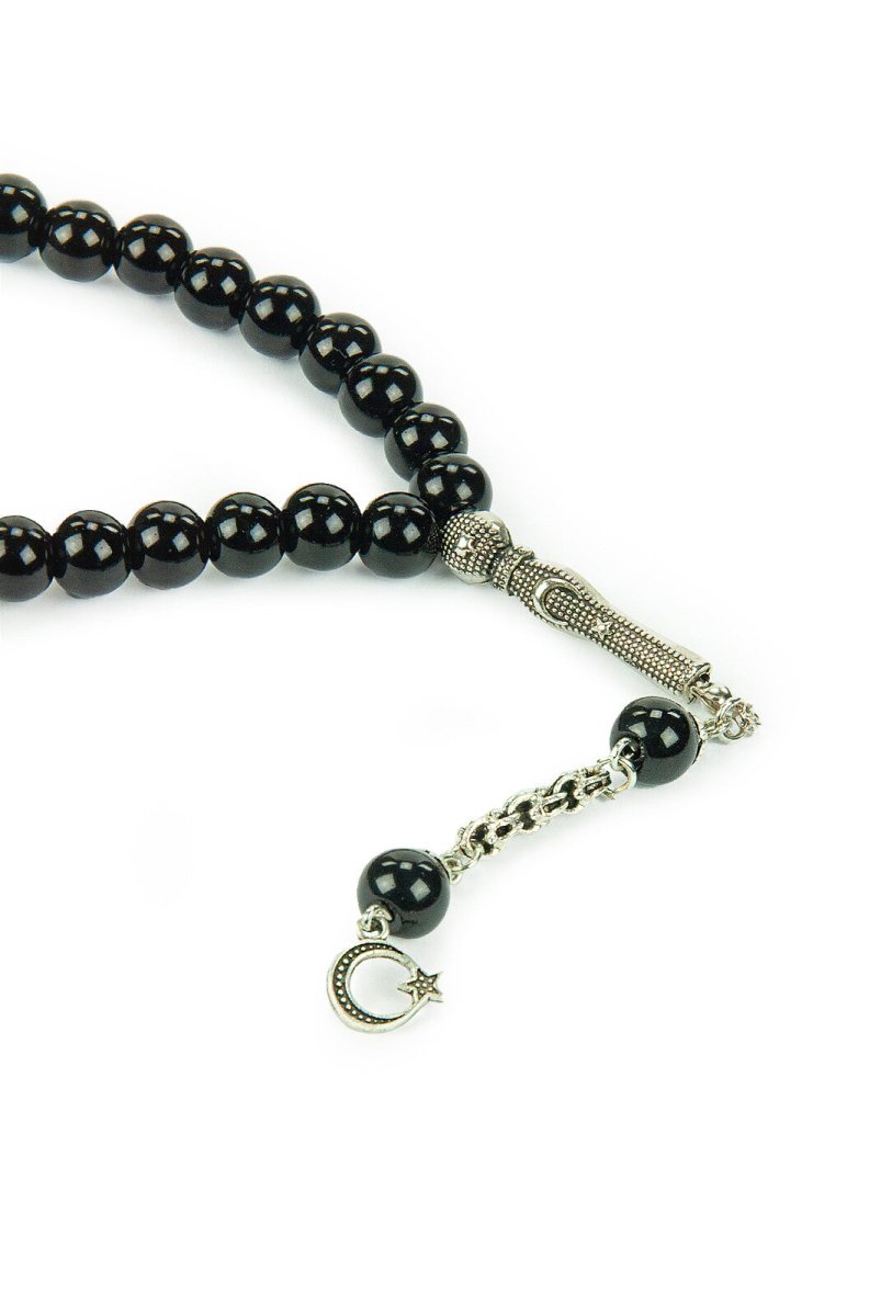 Black 33 Glass Beads Tasbih - TryAladdin