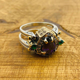 Citrine & Amethyst Reversible Ring - TryAladdin