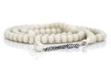 Dervish Tasbih 14 mm Acrylic, White - TryAladdin