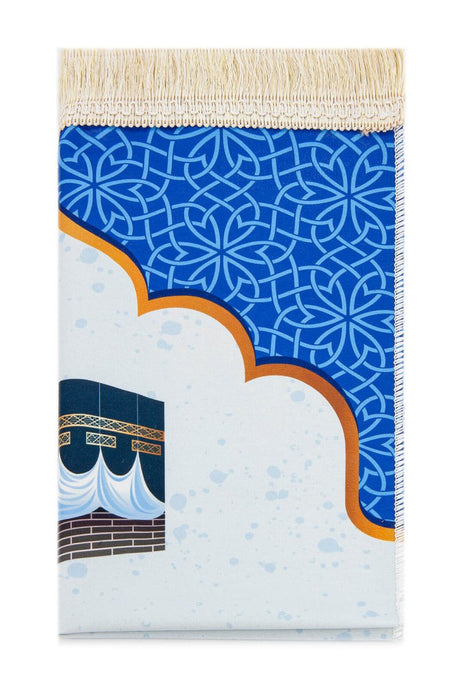 Digital Printed Children's Prayer Rug Blue - TryAladdin