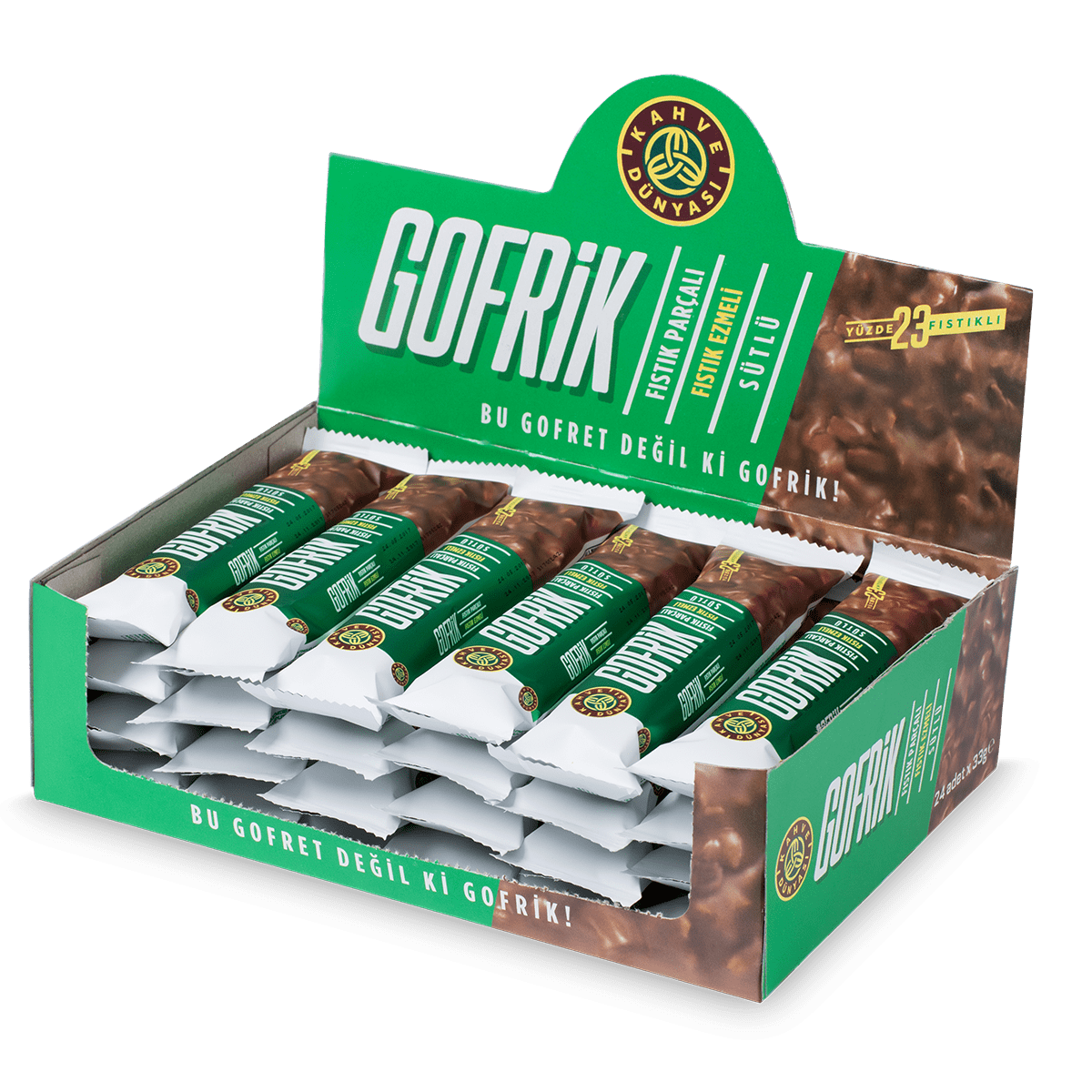 Gofrik Milk Chocolate Bar with Antep Pistachios - TryAladdin