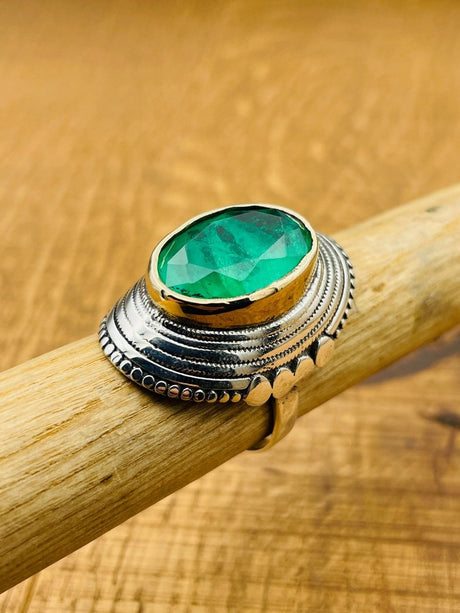 Green Paraiba Ring - TryAladdin