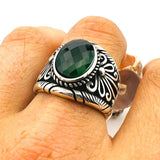 Green Zircon Stone Men's Ring - TryAladdin