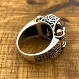 Handmade Men's Turkish Black Onyx Silver Ring - TryAladdin