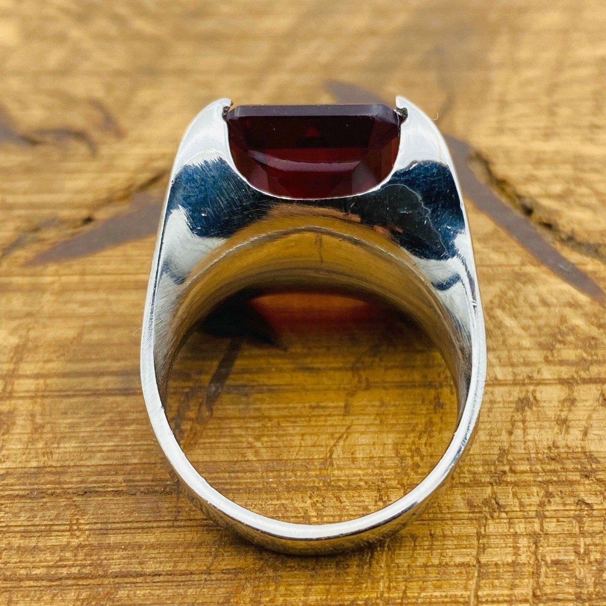 Handmade WoMen's Red Ruby Ring - TryAladdin