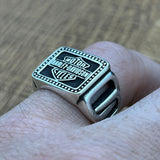 Harley Davidson 925K Sterling Silver Ring - TryAladdin