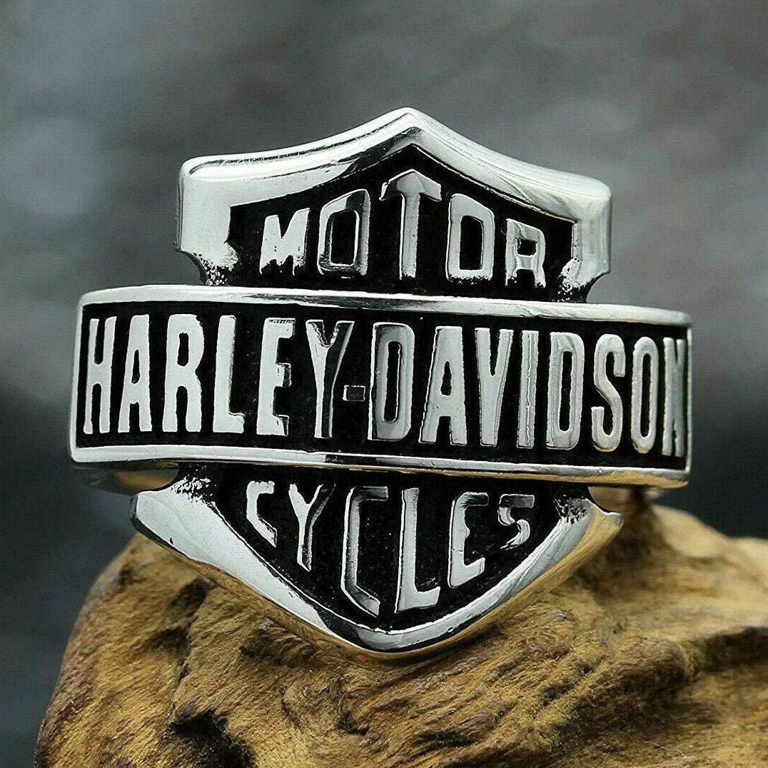 Harley Davidson Ring - 925K Sterling Silver - TryAladdin