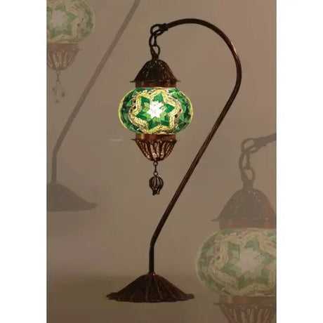 HND Handicraft | Handmade Swan Neck Mosaic Lamp - TryAladdin