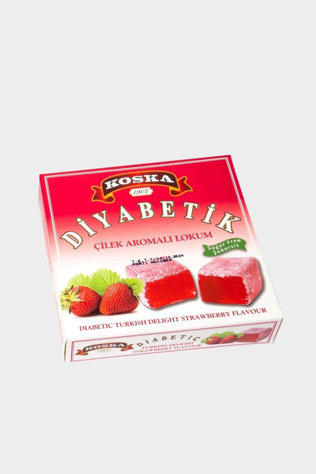 Koska | Sugar - Free, Diabetic Strawberry Flavored Turkish Delight - TryAladdin