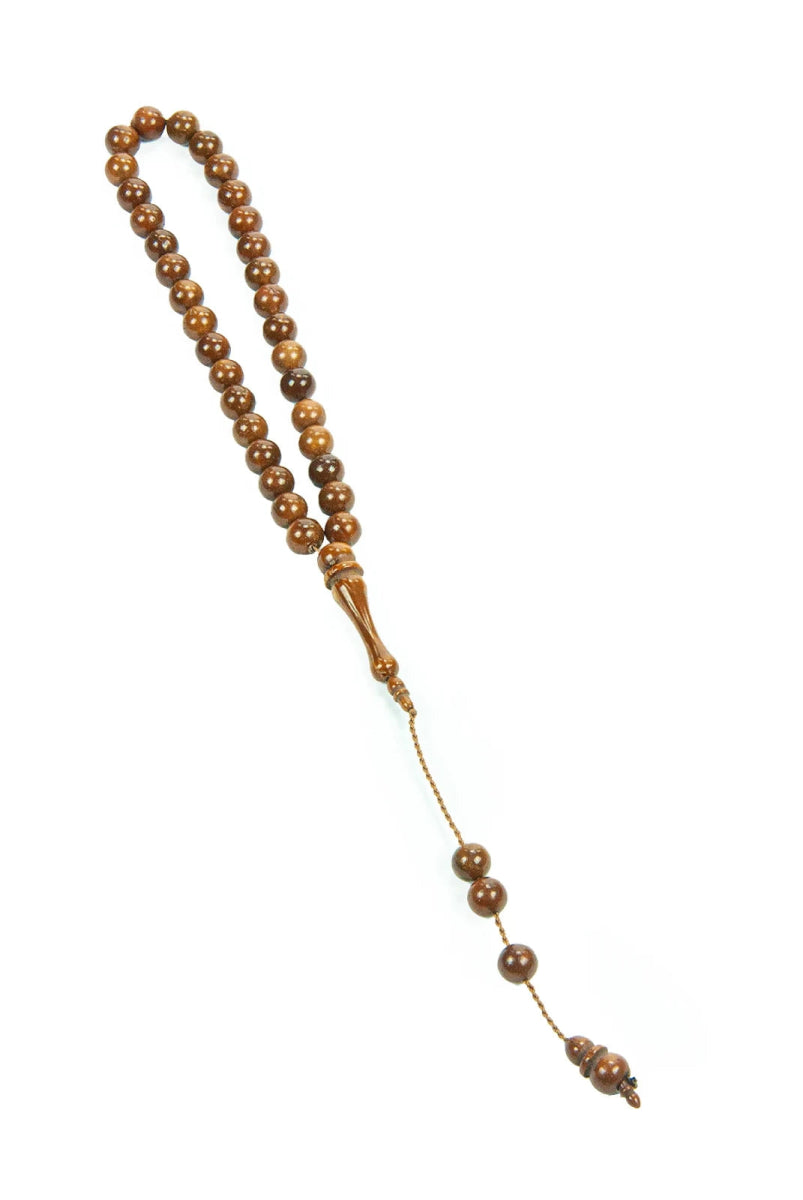 Kuka Wood Tasbih - 33 Beads - 8 MM Round Cut (Iznik) - TryAladdin