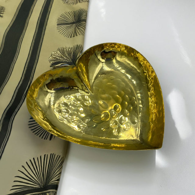 Lavina | Copper Heart Shaped Bowl Gold Color (13 cm) - TryAladdin