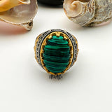 Malachite Stone Men's Ring - TryAladdin