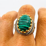 Malachite Stone Men's Ring - TryAladdin