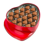 Melodi - Premium Milk Chocolate in a Heart - Shaped Red Metal Box - 400 Grams | Valentine's Day - TryAladdin
