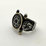 Men's 925 Sterling Silver Seal of Solomon Ring - TryAladdin