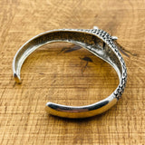 Men's Adjustable Cuff Silver Bracelet - TryAladdin