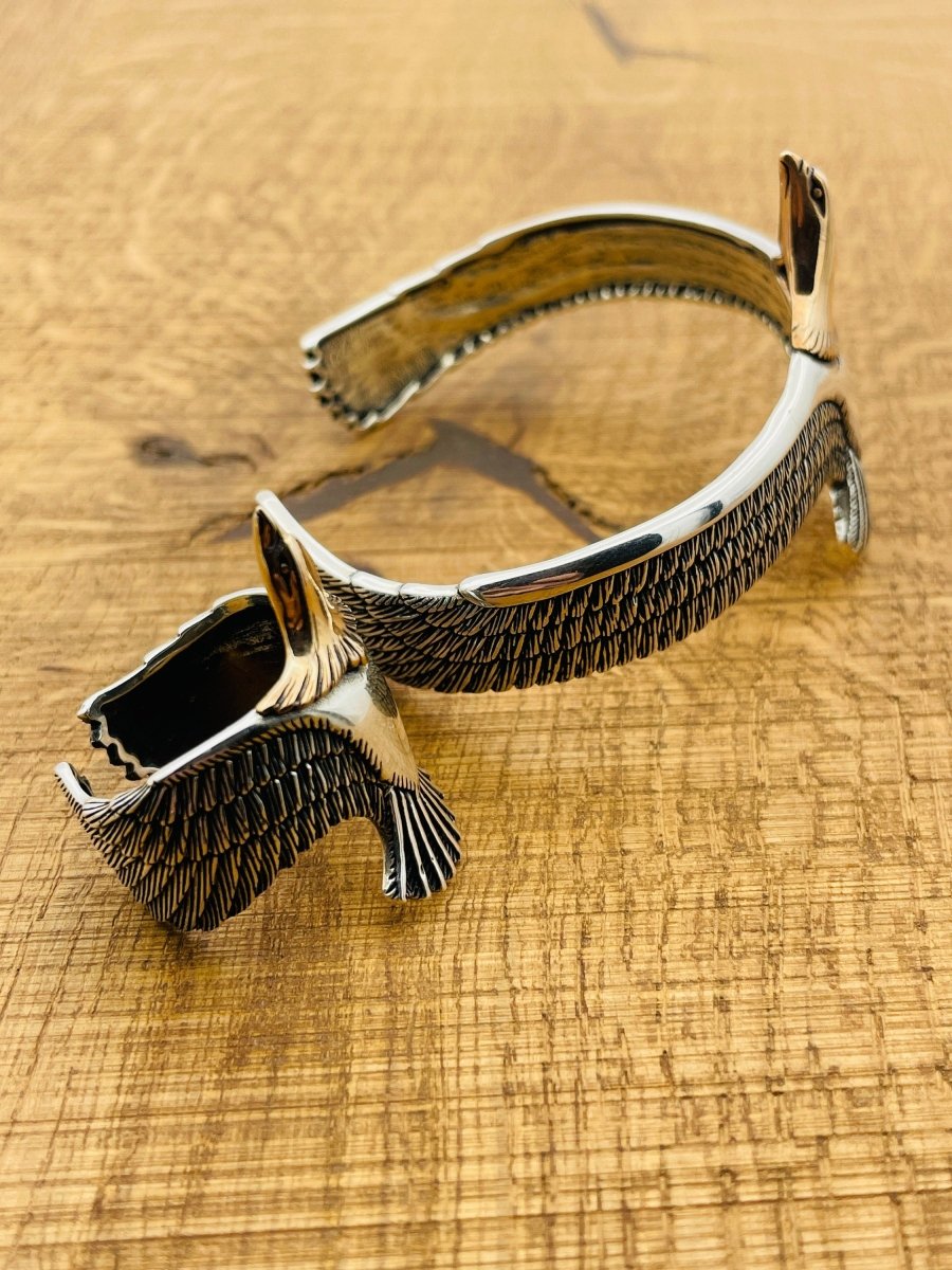 Men's Adjustable Cuff Silver Bracelet - TryAladdin