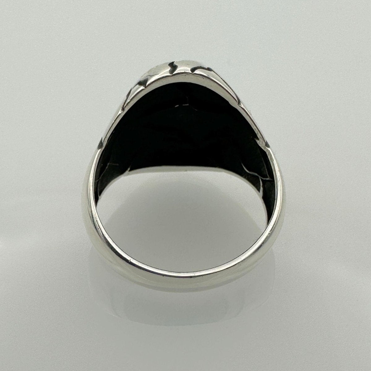 Men's Anchor Design Silver Ring - TryAladdin