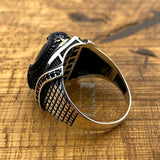 Men's Black Onyx Gemstone Ring - TryAladdin