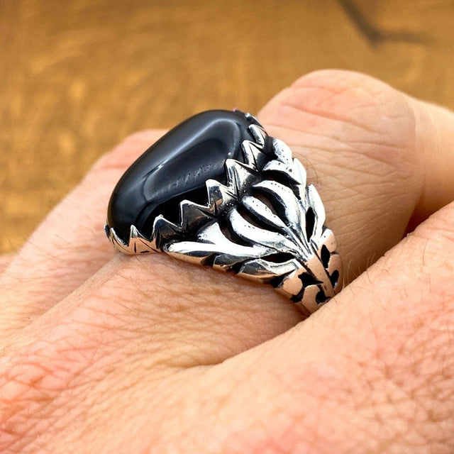 Men's Black Onyx Ring - TryAladdin