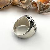 Men's Black Onyx Silver Ring - TryAladdin