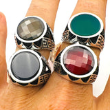 Men's Black Onyx Stone Ring - TryAladdin