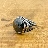 Men's Black Zircon Ring - TryAladdin