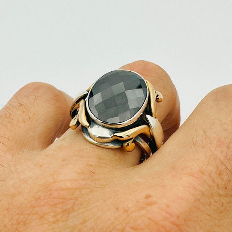 Men's Black Zircon Stone Ring - TryAladdin