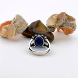 Men's Blue Sapphire Sword - Detail Ring - TryAladdin