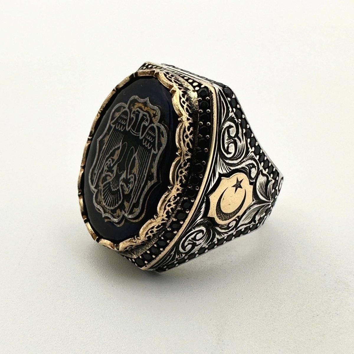 Men's Double Head Seljuk State Replica Ring - TryAladdin