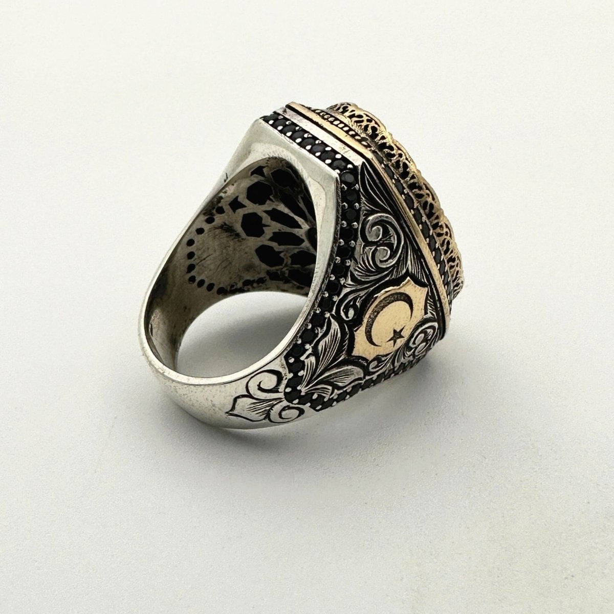 Men's Double Head Seljuk State Replica Ring - TryAladdin