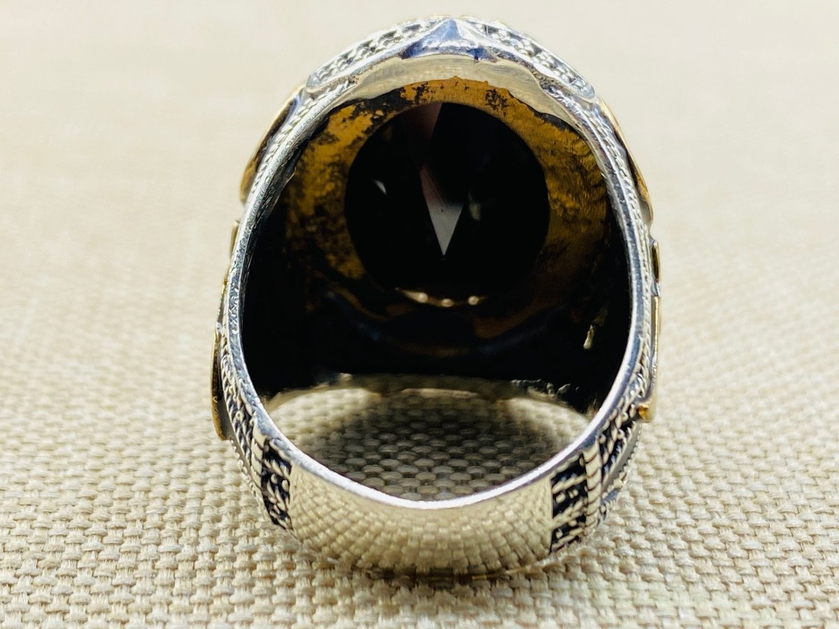 Men's Handmade Ring, Onyx - TryAladdin