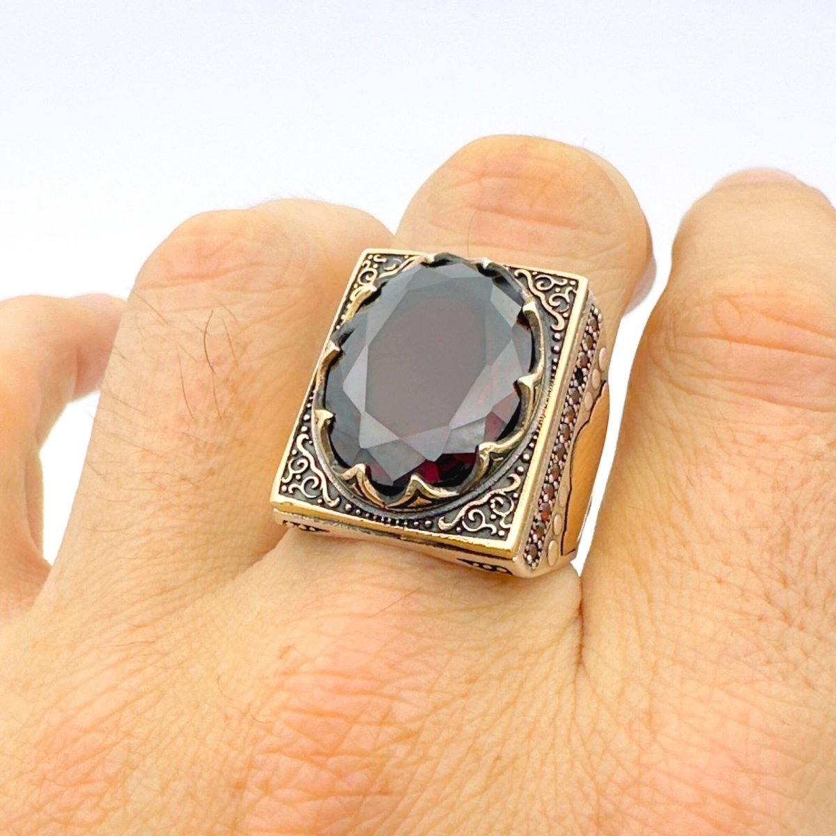 Men's Handmade Ruby Ring - TryAladdin