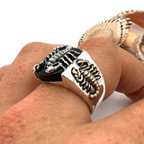 Men's Onyx Scorpion Ring - TryAladdin