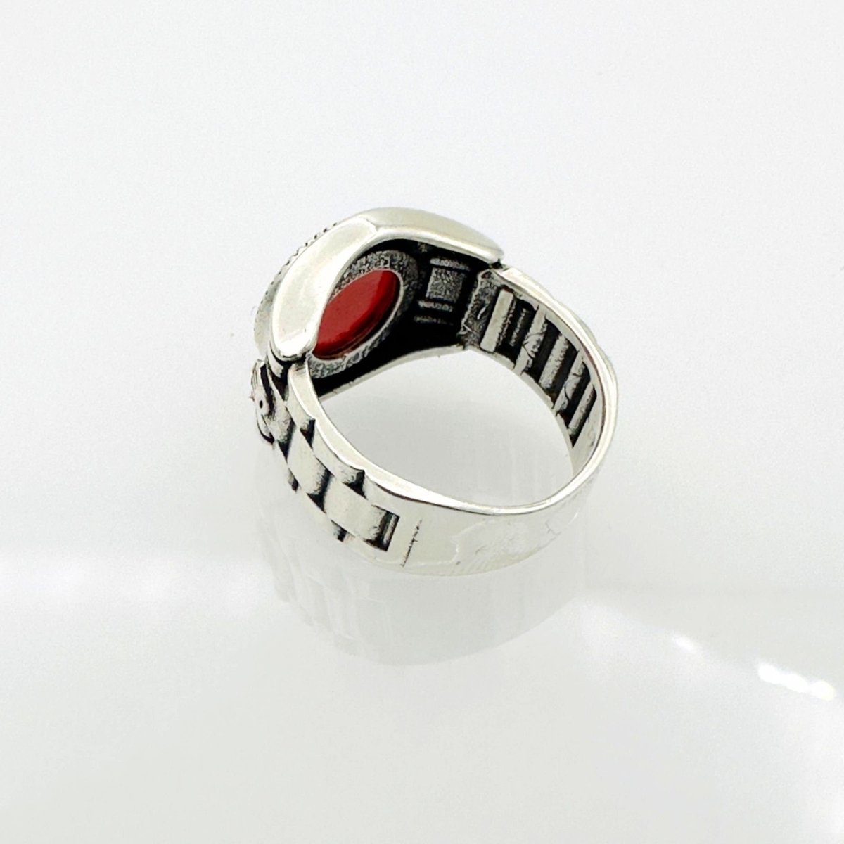 Men's Red Stone Ring - TryAladdin