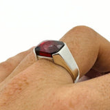 Men's Red Zircon Stone Ring - TryAladdin