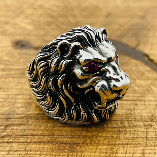 Men's Silver Lion Ring - TryAladdin