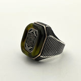 Men's Silver Star of David with Seal of Solomon Ring - TryAladdin