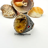 Men’s Yemeni Aqeeq Agate Ring - TryAladdin