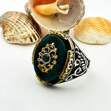 Men's Yemeni Aqeeq Gemstone Ring - TryAladdin