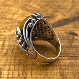 Men's Yemeni Aqeeq Ring - TryAladdin