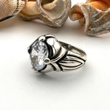 Men's Zircon Stone Silver Ring - TryAladdin