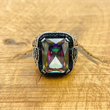 Multi Color Silver Ring - TryAladdin