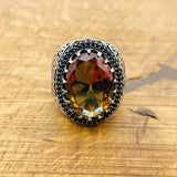 Multi - Color Zultanite Stone Men's Ring - TryAladdin